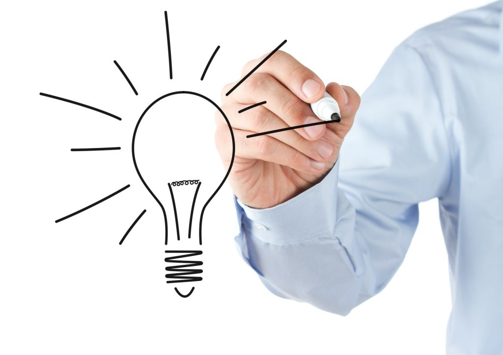 Sketch of a light bulb